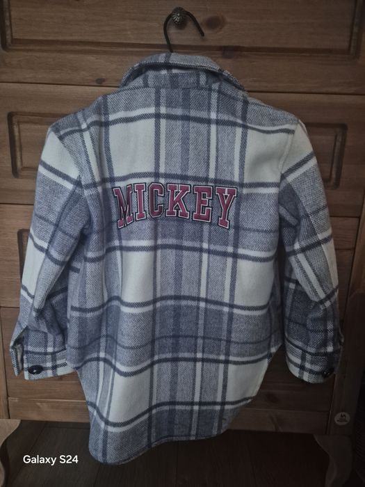 Płaszcz bluza w kratkę Disney.