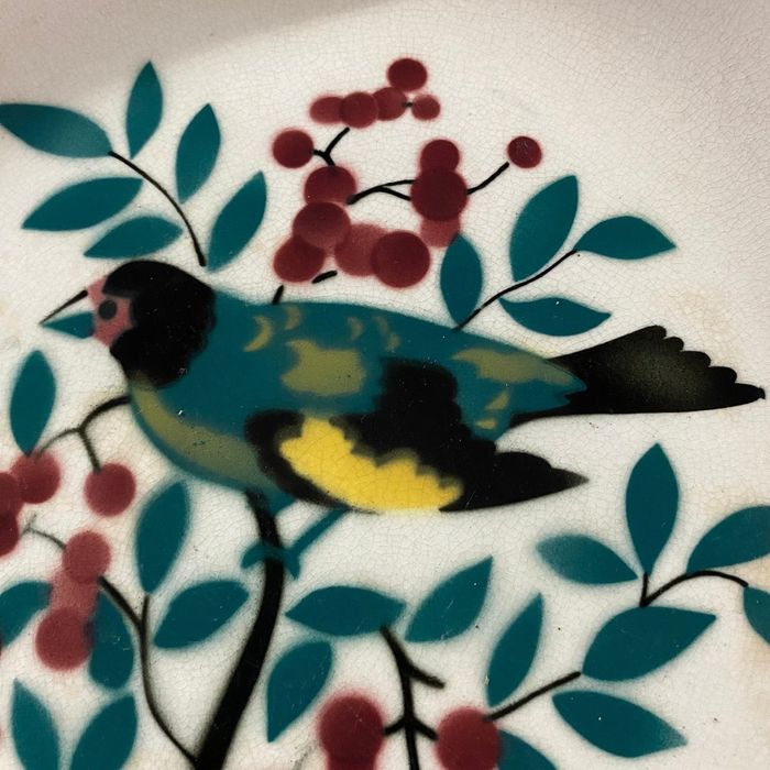 Prato em faiança fina Fábrica de Sacavém