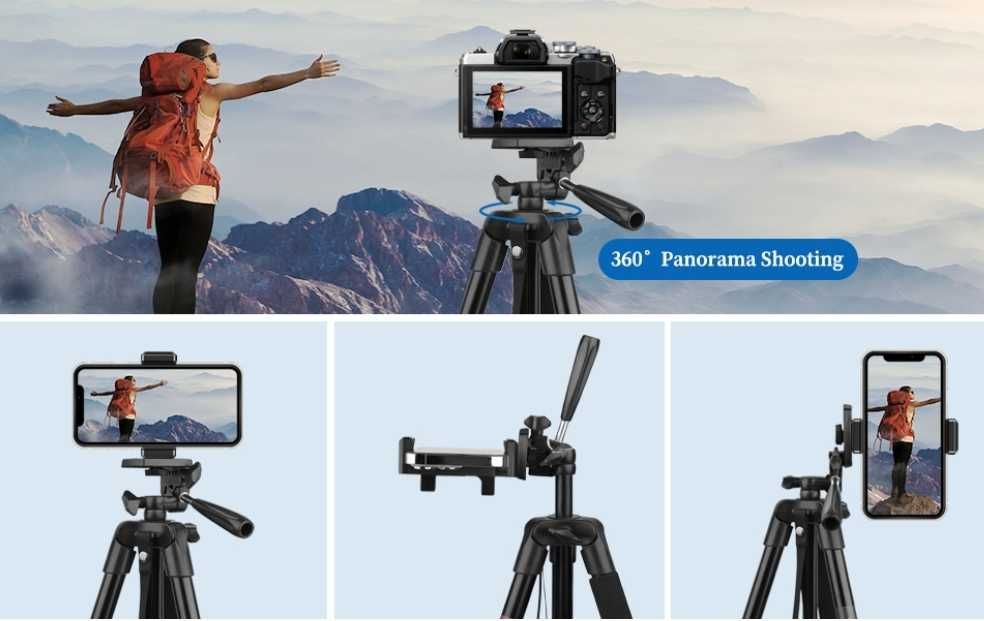 Statyw do telefonu komórkowego Victiv 162 cm z pilotem