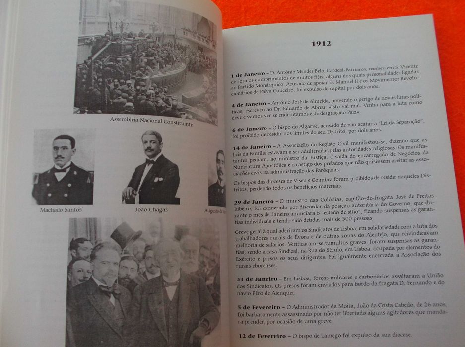 Primeira Républica Em Datas e Ilustrada 1910 / 1926