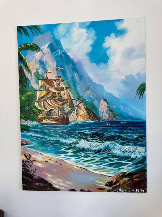 obraz olejny na płótnie - bajkowy do pokoju dziecięcego