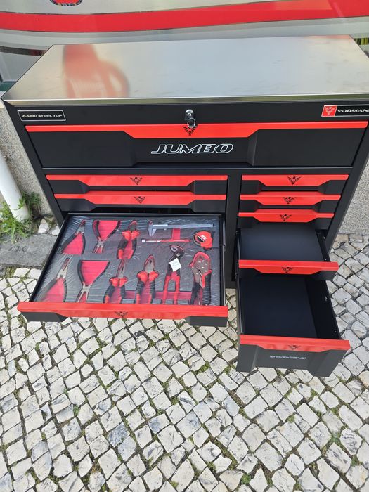 Carrinho de ferramentas 11 gavetas completas