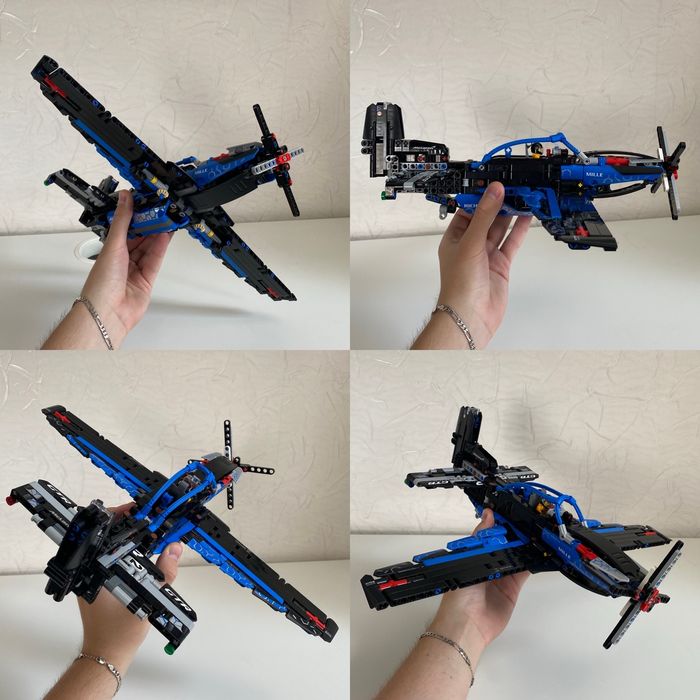 Lego Technic винищувач P-51D Mustang, лего літак, оригінал, кастом,