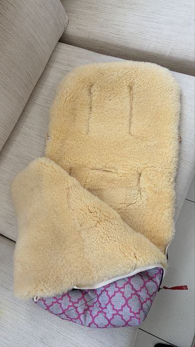 Конверт зимовий для немовля з натуральної овчини