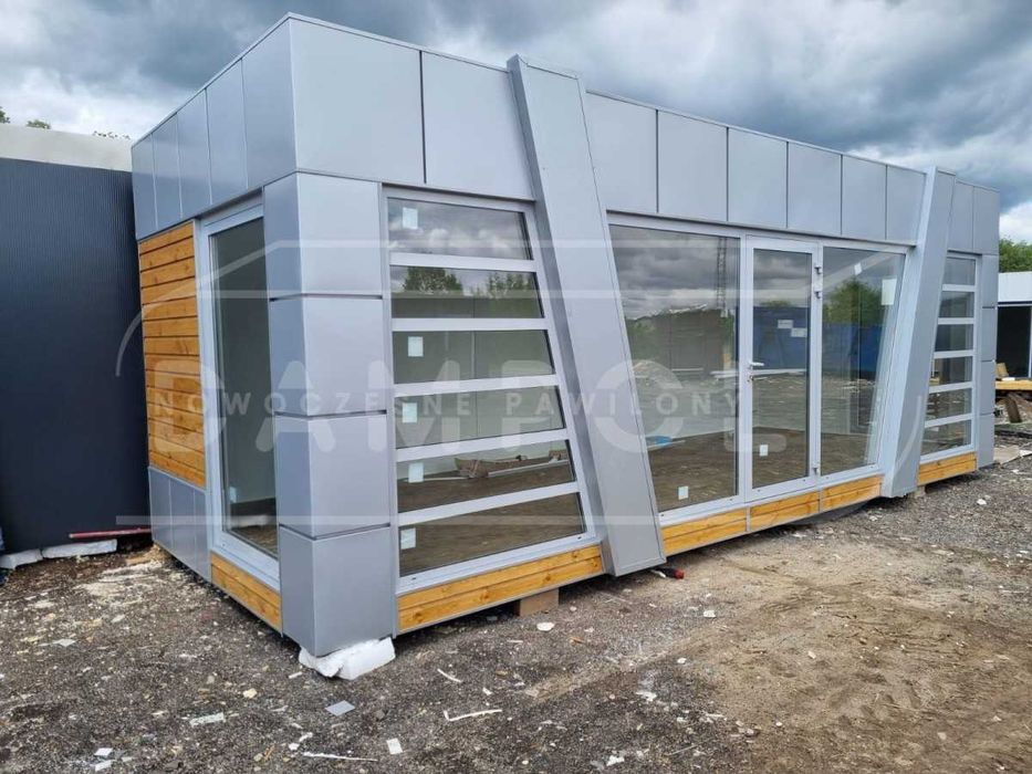 drzwi aluminiowe - witryna 2300 x 2700 Producent Stolarki Dampol