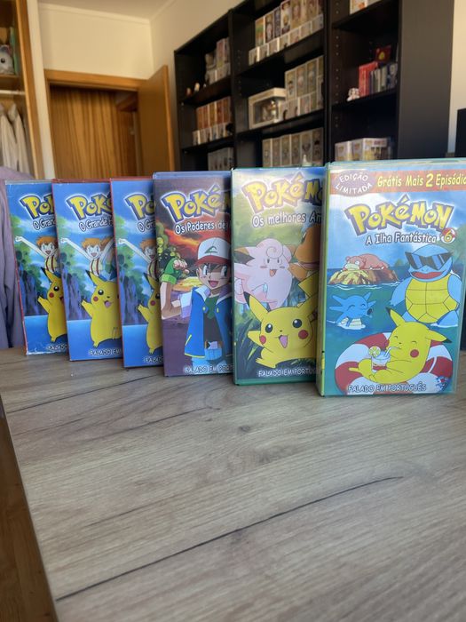 Cassetes VHS pokemon