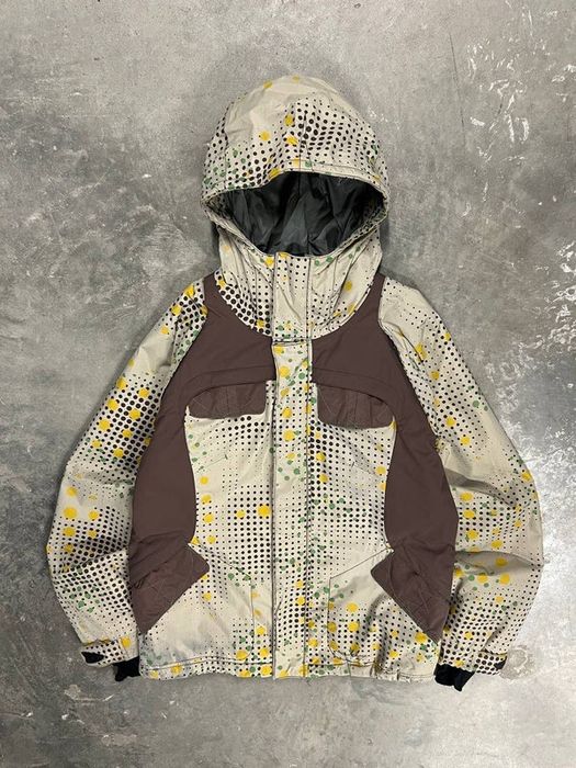 2004 Oakley Road Fuel Dot Print Tech nical Jacket gorpcore Y2K