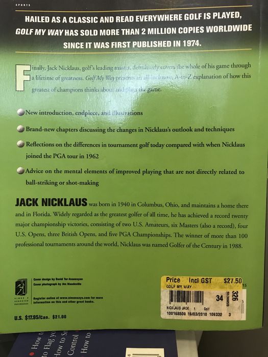 Golf my Way Jack Niculaus