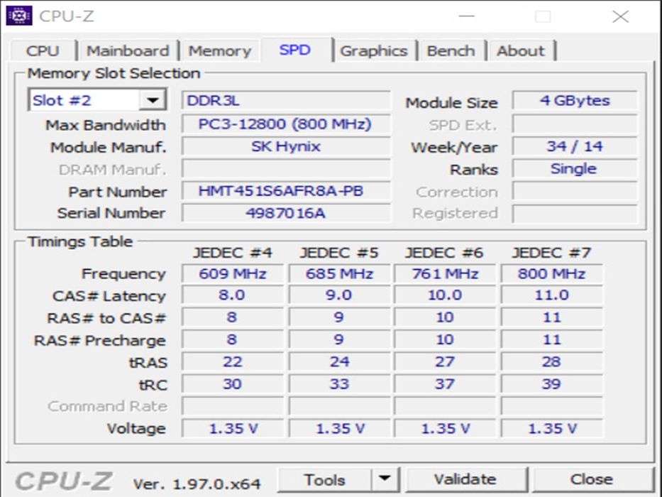 DDR3 8GB HyniX 12800 L