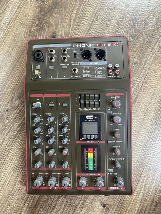 Mikser, interfejs audio bluetooth USB Phonic Celeus 100 bdb