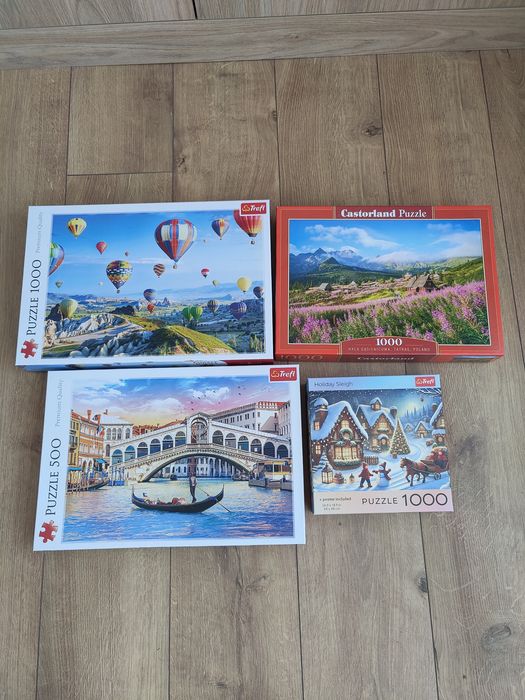 Puzzle 1000 i 500 elementów kompletne