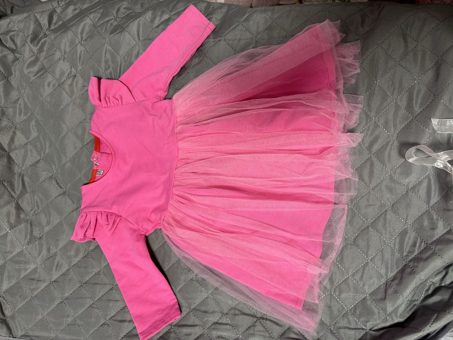 Сукня малиного кольору+ ободок на голову