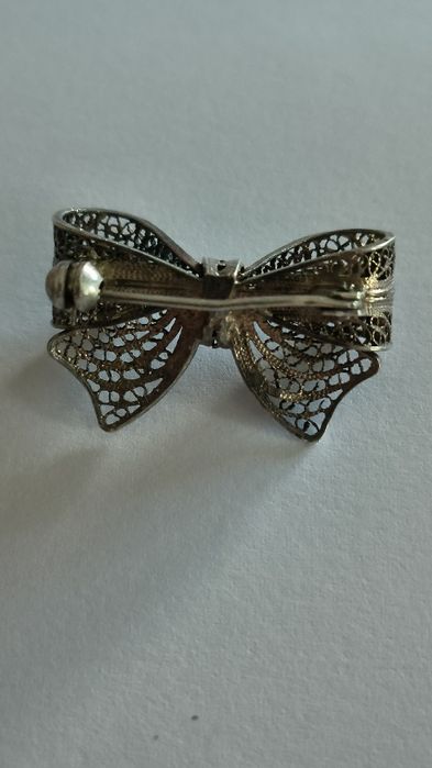 Alfinete antigo em prata