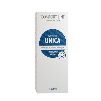 Окуляри для зору. Краплі очні Unica. 15 ml.