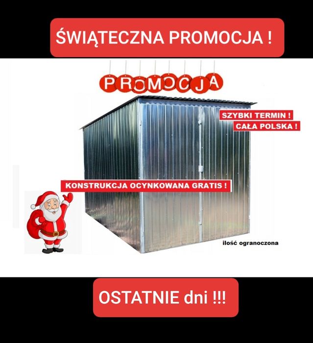 Garaż blaszany Garaże Blaszak MOCNY ! Szybko i Tanio ! CAŁA POLSKA