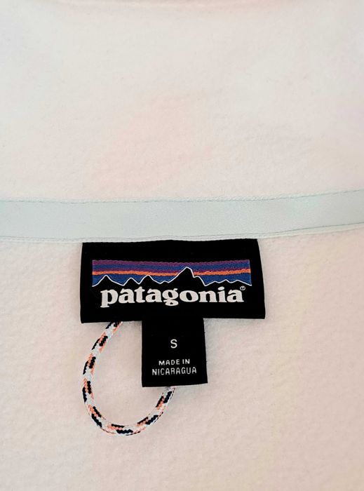 Patagonia Microdini 1/2 Zip polar damski Nowy S/36 Birch White