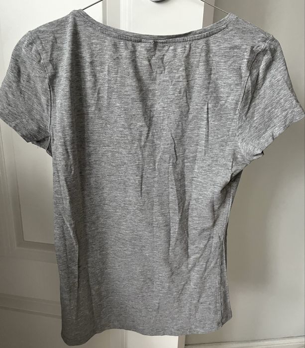 Koszulka t-shirt klasyczna szara basic H&M elastyczna M