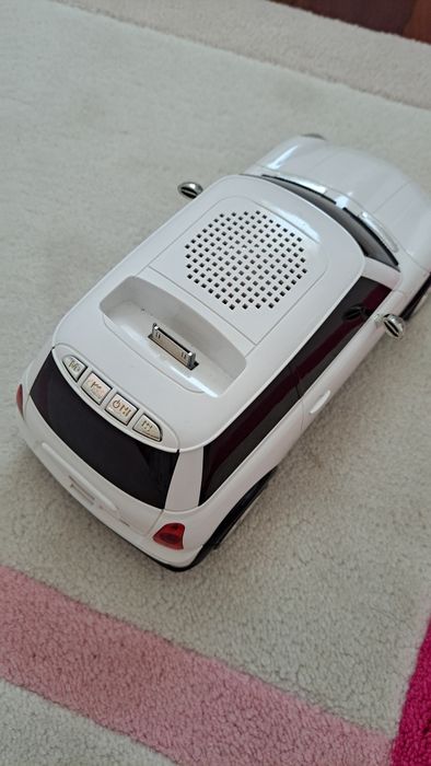 Mini Cooper Branco Speaker/Coluna - Como Novo
