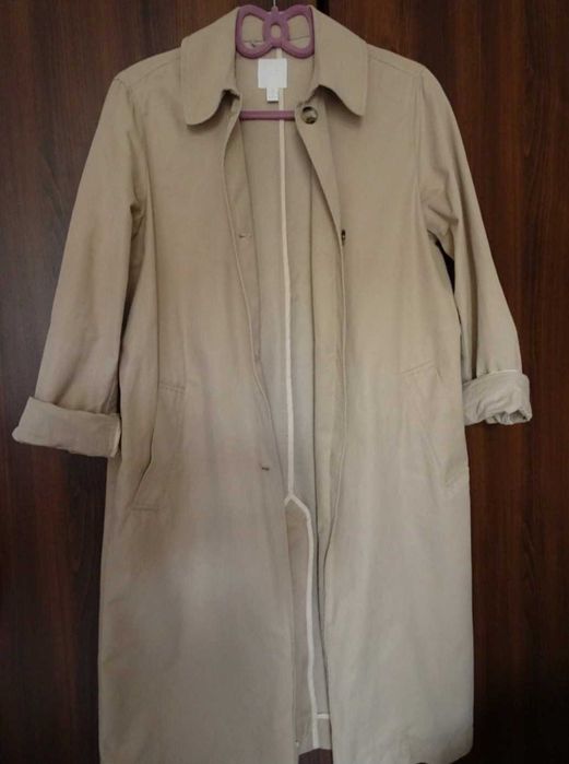 H&M płaszcz prochowiec trencz oversize XS/S/M 38 wiosenny