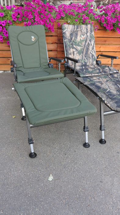 Стул лежак карпятнику кресло рыбацкое на природу 110кг Польша