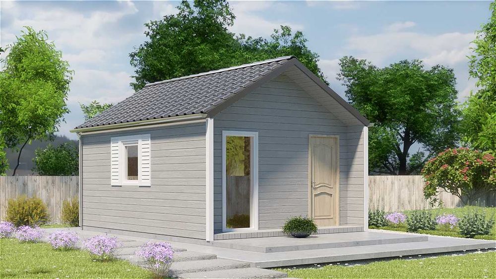 Domek letniskowy ogrodowy całoroczny 6,5x4 15mm