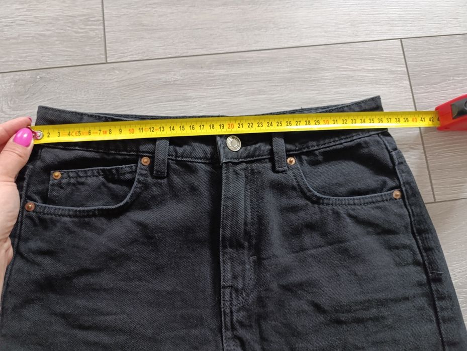 Spodenki jeansowe szorty damskie czarne M