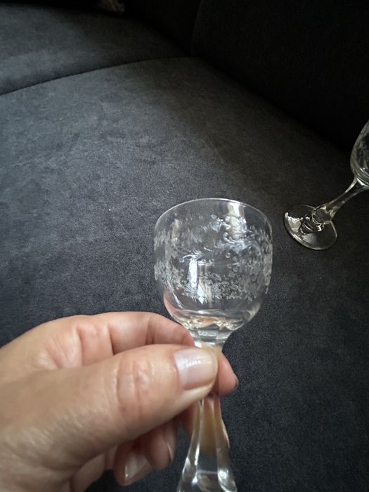 Kryształowe kieliszki do nalewki - likieru 2 szt