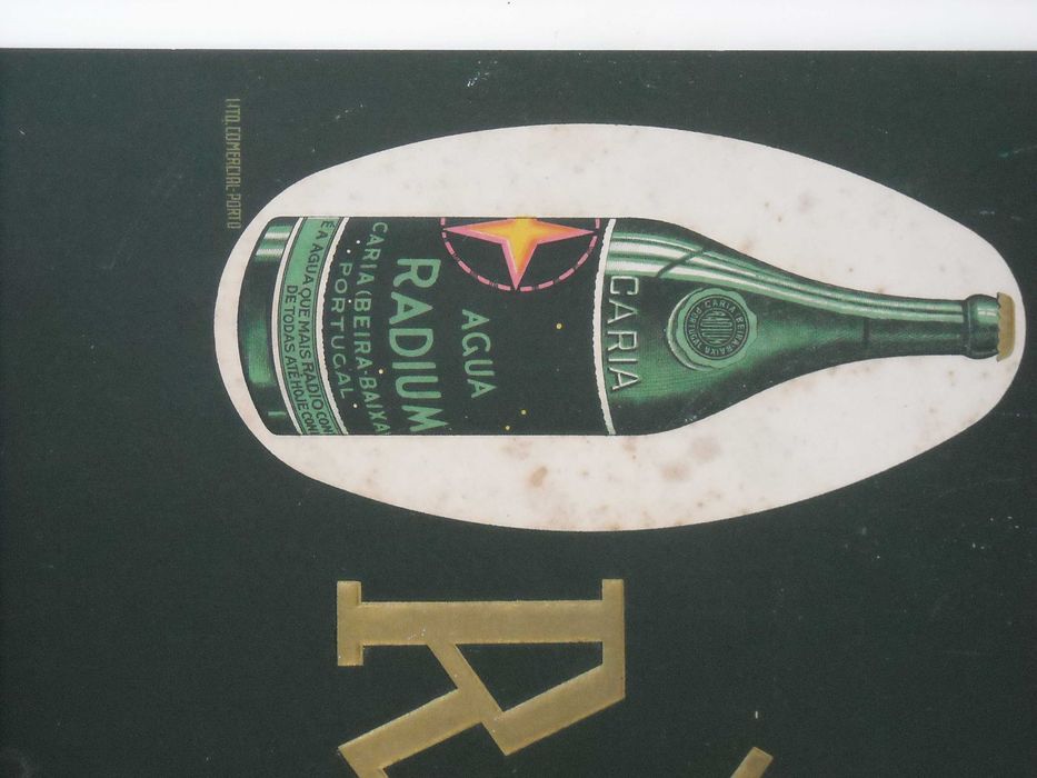 Água Radium - Cartaz Publicitário - Termas de Caria, 1930