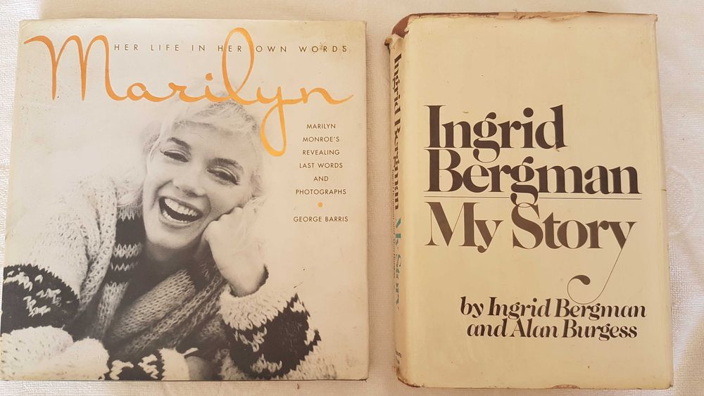 Livro Marilyn Monroe's + Livro Ingrid Bergman - em Inglês