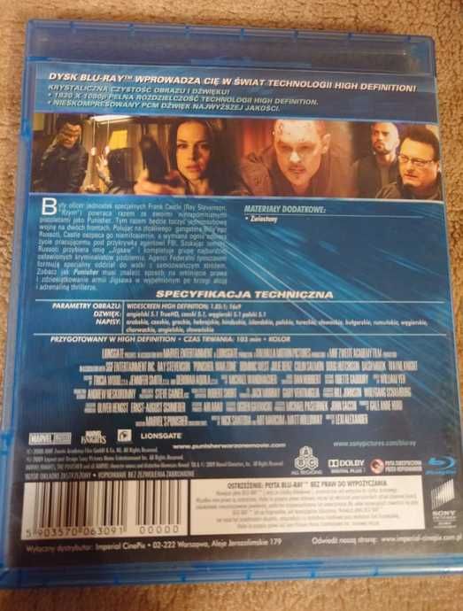 Punisher Strefa Wojny blu-ray
