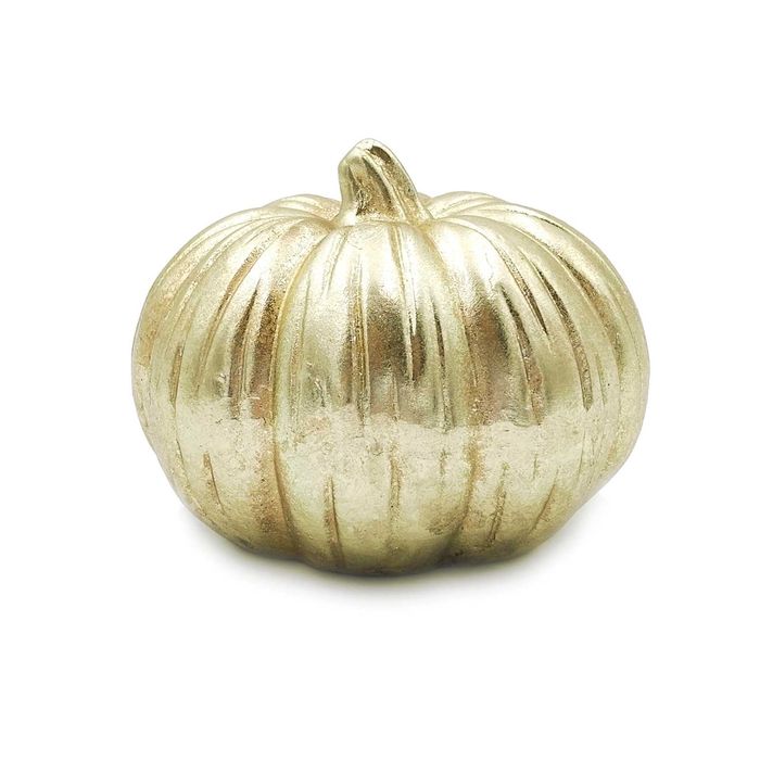 Sztuczna dynia ceramiczna ozdobna dekoracja jesienna złota figurka