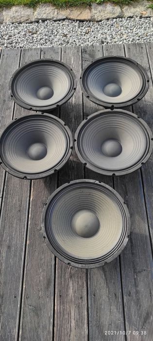 Głośniki 15" 8ohm uszkodzone wharfedale D-004A