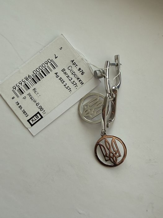 Сережки срібні 925 проби