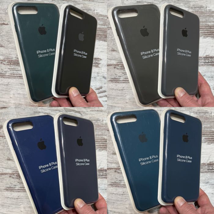 Чехол айфон 8 плюс silicon case iphone 8 plus силиконовый чехол распродажа остатков качественные чехлы с микрофиброй по всем граням iphone 8 +