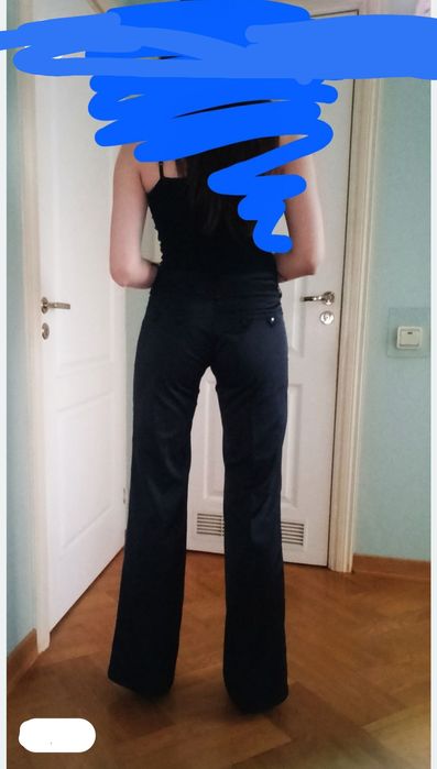 Брюки жіночі тканина блистить як матовий атлас