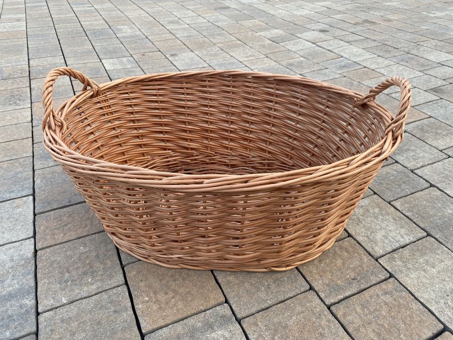 Kosz Koszyk Wiklinowy Gospodarczy na drzewo, liście, ziemniaki