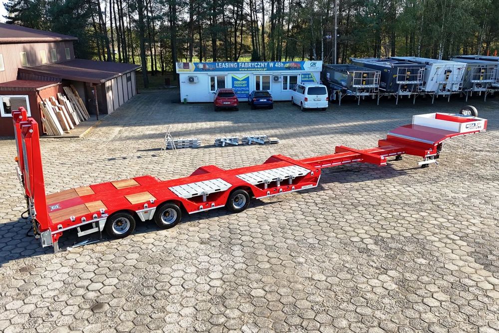 3 OSIOWA NISKOPODWOZIOWA ROZCIĄGANA! ZAGŁĘBIENIA! NAJAZDY HYDRAULICZNE, OŚ SKRĘTNA - OŚ PODNOSZONA  3 OSIOWA NISKOPODWOZIOWA ROZCIĄGANA! zagłębienia! najazdy hydrauliczne
