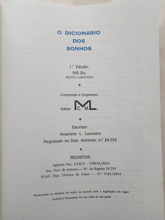 Dicionário dos sonhos