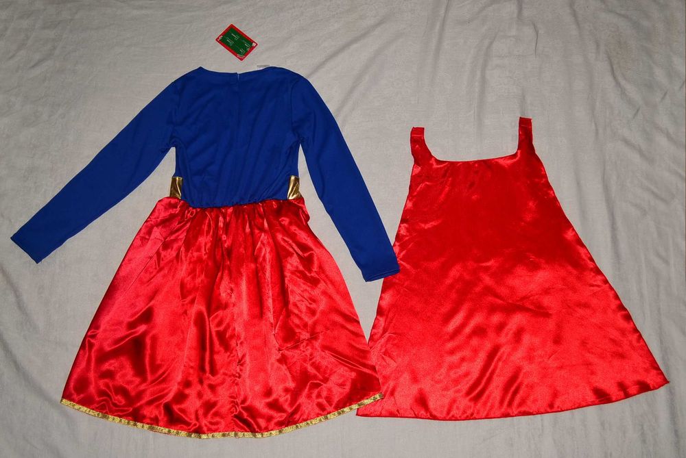 Нове плаття з плащом SuperGirl СуперДевушка костюм карнавальный образ