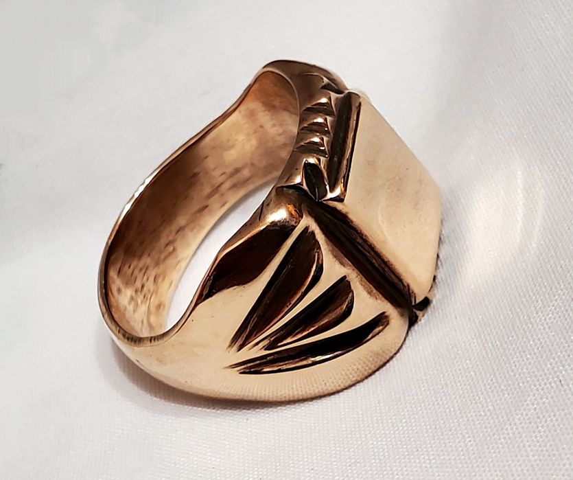 Кольцо без пробы в золотом цвете 583 пробы периода ссср