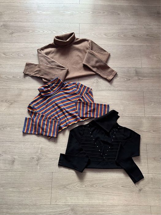 Женский набор: кофта-водолазка S-M; жіночі гольфи; светр под шею (лот)