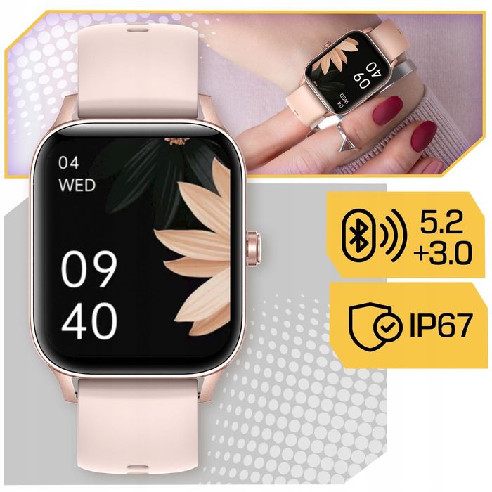 Smartwatch Premium dla Kobiet Multi Aplikacje ZESTAW PREZENTOWY PRO