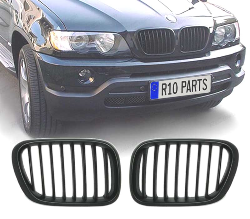 GRELHAS FRONTAIS BMW X5 99-03 PRETO