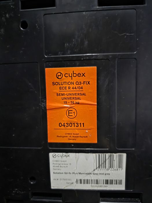 Cadeira Auto Cybex Solution Q3-Fix (15-36kg) – Segurança e Conforto