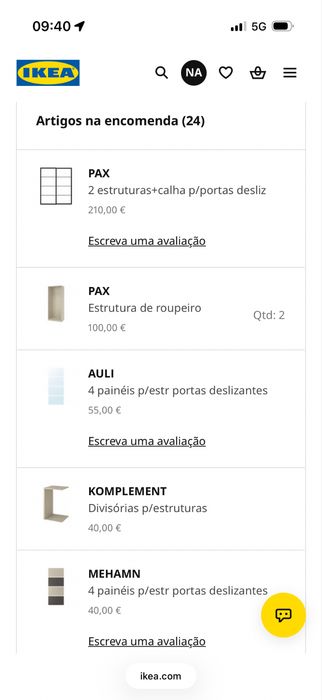 Roupeiro ikea como novo