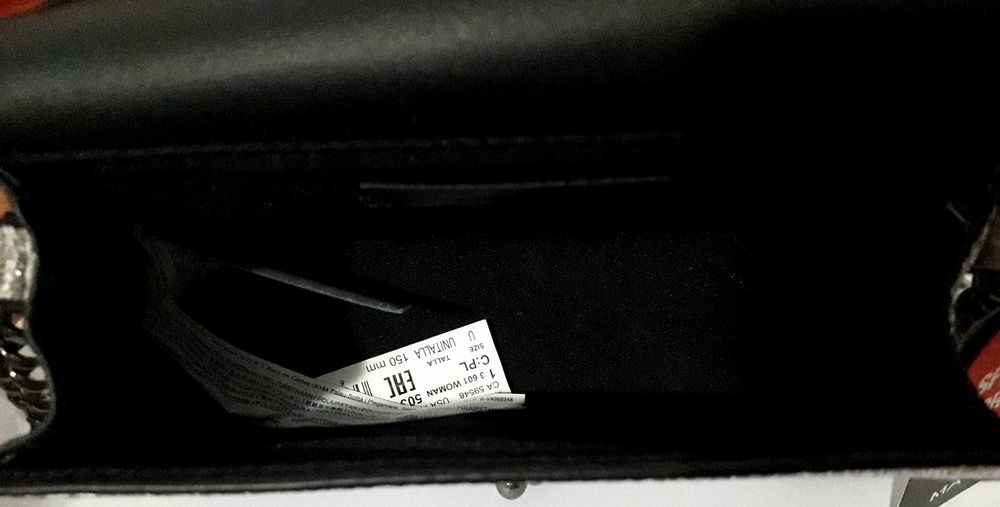 Mini Mala prateada tiracolo da Mango Nova