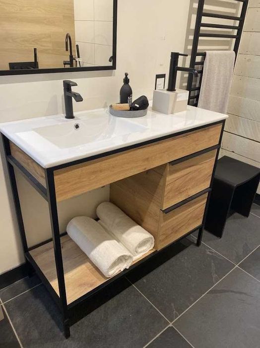 Меблі для ванної кімнати в стилі Лофт