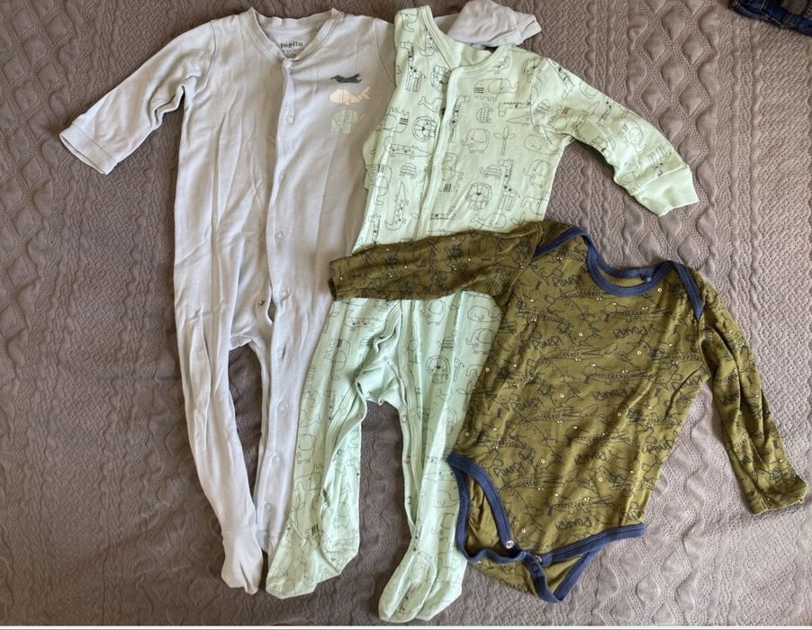 2 pajacyki + body lupilu 74/80