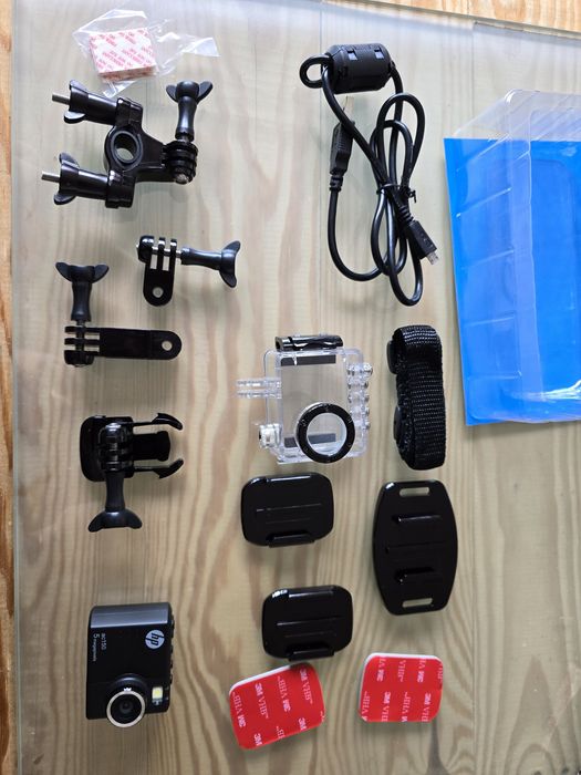 Kamera sportowa HP A150 - Nowa! Wodoszczelna + uchwyty, Super prezent!