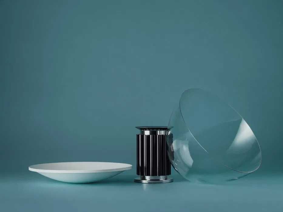 Candeeiro de mesa TACCIA Led (PMMA) Preto da Flos (Original e Novo)